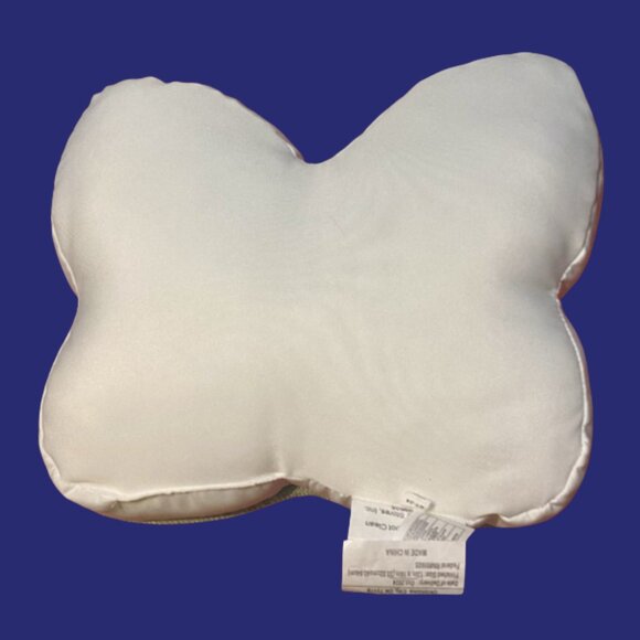 Floral Butterfly Shaped Throw Pillow Pastel - Picture 3 of 3